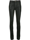 SAINT LAURENT LEATHER-LOOK SKINNY JEANS