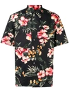 VALENTINO FLORAL POINTED COLLAR SHIRT