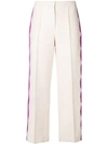 EMILIO PUCCI LACE APPLIQUÉ CROPPED TROUSERS