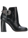 RED VALENTINO side buckle embellished boots