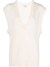 CHLOÉ V-NECK LOOSE KNITTED TOP