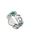 GUCCI GUCCI DOUBLE G FLOWER RING - METALLIC