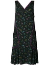 COACH FLORAL PRINT PLEATED DRESS