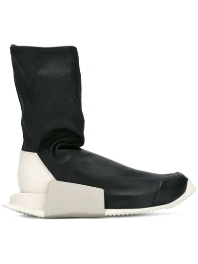 Adidas Originals Rick Owens X Adidas Sock Hi-top Trainers In Black