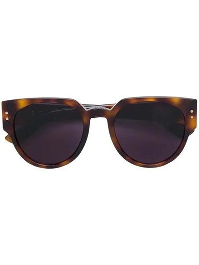 Dior Lady  Studs Sunglasses In Brown