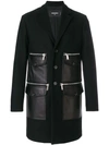 DSQUARED2 LEATHER POCKET COAT