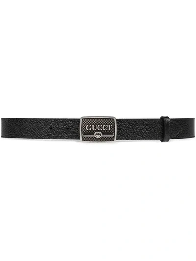 Gucci 黑色徽标搭扣腰带 In 1000 Black