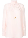 TORY BURCH HALEY SMOCKED BLOUSE