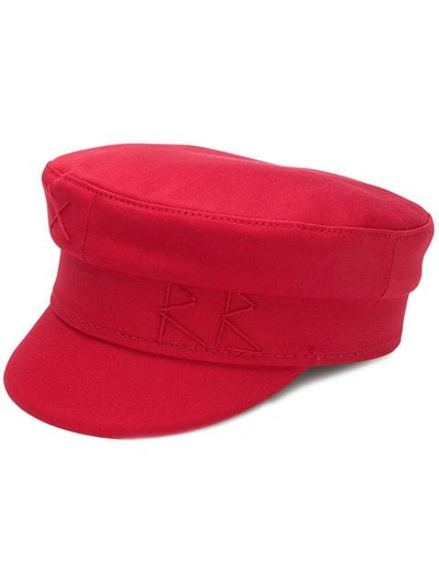 Ruslan Baginskiy Embroidered Greek Fishermans Hat In Red