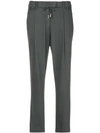 ELEVENTY CROPPED TAPERED TROUSERS