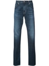 AG AG JEANS LONG STRAIGHT-LEG JEANS - BLUE