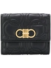 FERRAGAMO GANCINO QUILTED WALLET