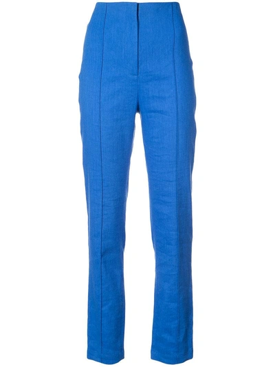 Diane Von Furstenberg Dvf  高腰西裤 - 蓝色 In Blue