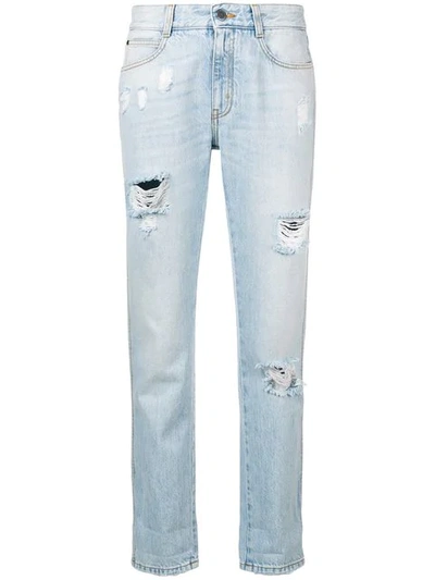 Stella Mccartney Distressed Jeans In Blue