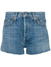 RE/DONE HIGH WAISTED DENIM SHORTS