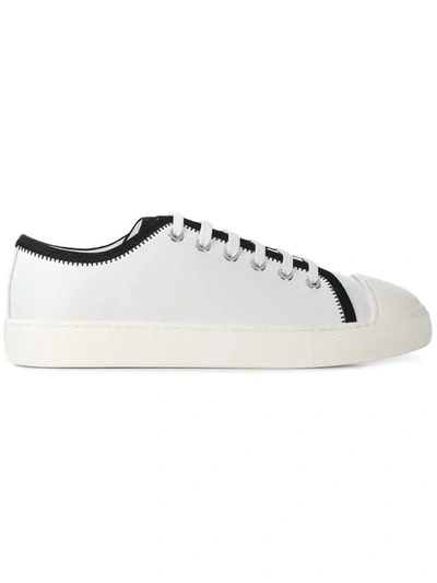 Moncler Lace-up Trainers In White