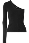 NARCISO RODRIGUEZ ONE-SHOULDER CASHMERE SWEATER