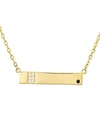 LULU DK X WE WORE WHAT PAVE BAR NECKLACE, 18,1198GPB