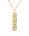 LULU DK X WE WORE WHAT PAVE & SYMBOL PENDANT NECKLACE, 18,1199GPB