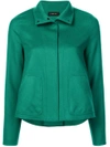 AKRIS AKRIS CROPPED JACKET - GREEN