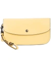 COACH COACH FLORAL INTERIOR LARGE CLUTCH - YELLOW