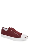 Converse Men's Jack Purcell Jack Ivy Campus Low Top Casual Sneakers From Finish Line In Dark Burgundy Canvas