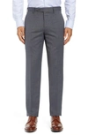 ZANELLA CURTIS FLAT FRONT STRETCH WOOL BLEND TROUSERS,111860-71323S49