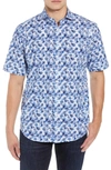 BUGATCHI CLASSIC FIT PRINT SPORT SHIRT,KS3448S84