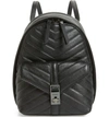 BOTKIER DAKOTA QUILTED LEATHER BACKPACK - BLACK,18F1978