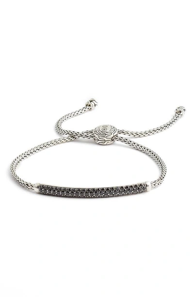 John Hardy Women's Chain Sterling Silver, Black Spinel & Black Sapphire Mini Rope Bracelet