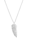 MELANIE AULD Feather Pendant Necklace,S1851B