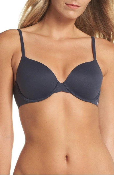 Calvin Klein Perfectly Fit Full Coverage T-shirt Bra F3837 In Blue