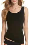 Yummie Seamlessly Shaped Scoop Neck Shaping Tank In Black
