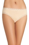 Natori Bliss Girl Lace-trim Bikini Briefs In Cosmetic