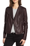 ANDREW MARC FELIX STAND COLLAR LEATHER JACKET,MW6A1663