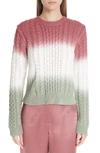 SIES MARJAN DIP DYE CABLE KNIT SWEATER,8CT8016