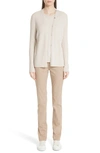 Lafayette 148 Ribbed Cashmere Tank Top In Oatmeal Melange