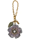 COACH Tea Rose bag charm