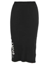 OFF-WHITE OFF WHITE LONGUETTE KNIT SKIRT,10632177