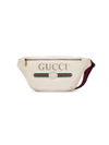 GUCCI logo印花牛皮腰包