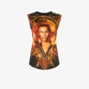 BALMAIN BALMAIN OLIVIER ROUSTEING PRINTED TANK TOP,148022I75312978837