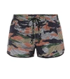 THE UPSIDE CAMOUFLAGE-PRINTED SHORTS,P00323232