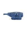 VALENTINO GARAVANI Rockstud Quilted Denim Belt Bag,2371370062119267451