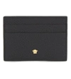 VERSACE MINI MEDUSA GRAINED LEATHER CARD HOLDER