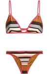 Zimmermann Woman Striped Triangle Bikini Multicolor In Multicolor