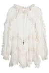 ZIMMERMANN ZIMMERMANN WOMAN BRODERIE ANGLAISE-TRIMMED EMBROIDERED SILK-GEORGETTE TUNIC IVORY,3074457345618890664