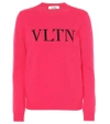 VALENTINO VLTN WOOL AND CASHMERE SWEATER,P00328369