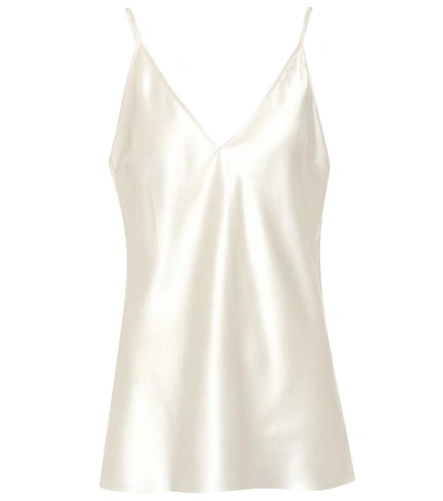 Joseph Ladies Marble White V-neck Silk-jersey Camisole Top