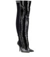 FENDI Leather over-the-knee boots,P00333610