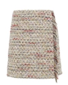 ADAM LIPPES Cotton Tweed Wrap Mini Skirt,P18402TD